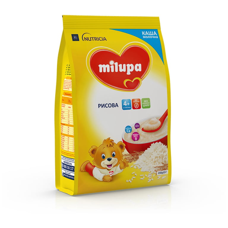 Дитяча каша Milupa Рисова молочна 210г (5900852931178) - фото 5