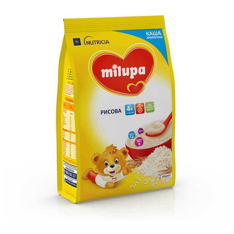Дитяча каша Milupa Рисова молочна 210г (5900852931178) - фото 6