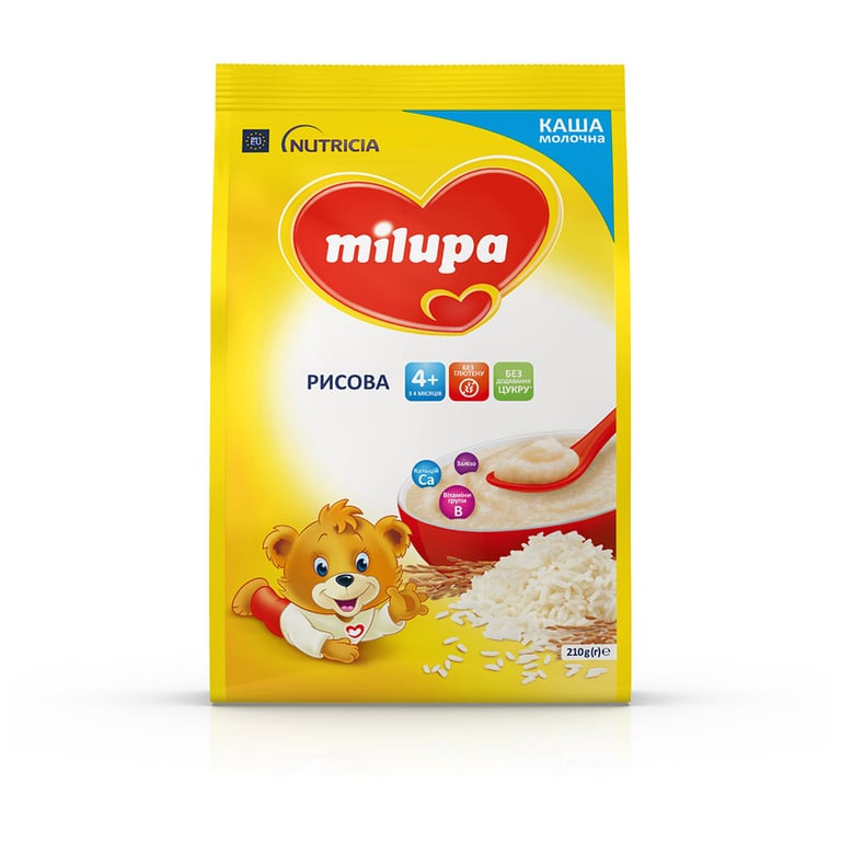 Дитяча каша Milupa Рисова молочна 210г (5900852931178) - фото 8