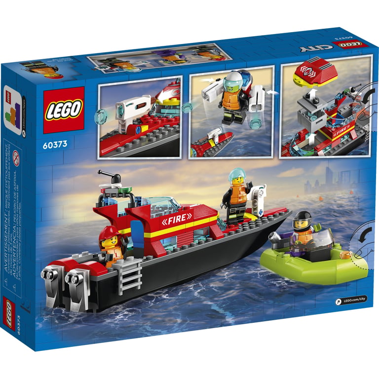 Конструктор LEGO City Човен пожежної бригади 144 деталі (60373) - фото 8