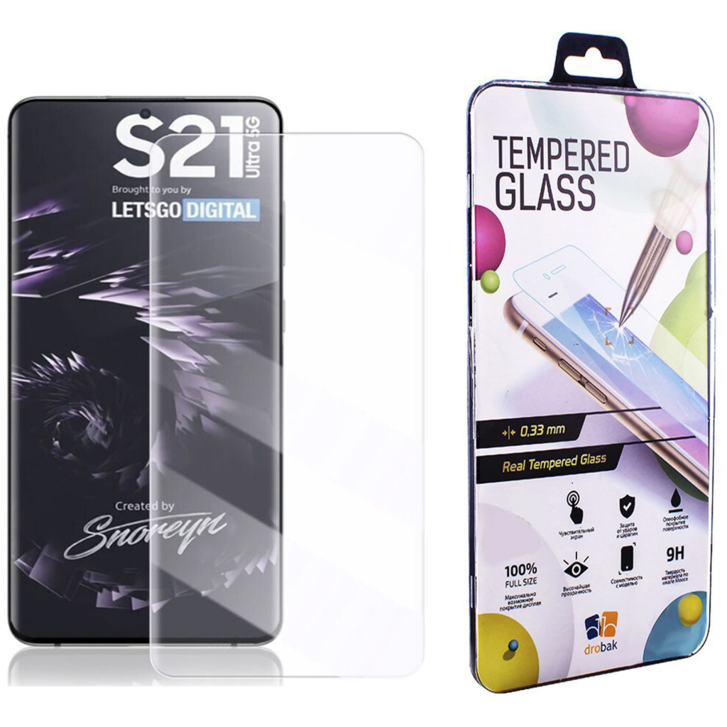 Скло захисне Drobak Samsung Galaxy S21 Ultra (464641) - фото 1