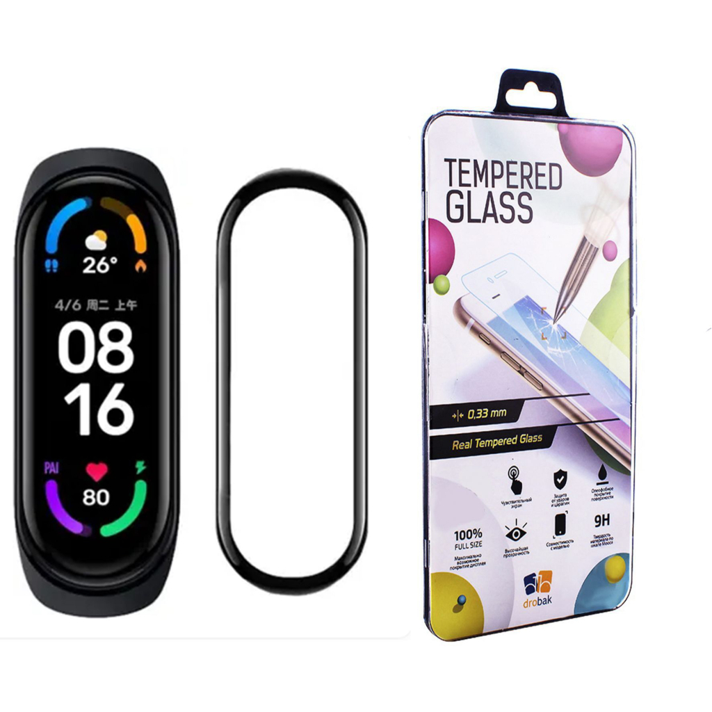 Скло захисне Drobak Xiaomi Mi Smart Band 6 (313136) - фото 1