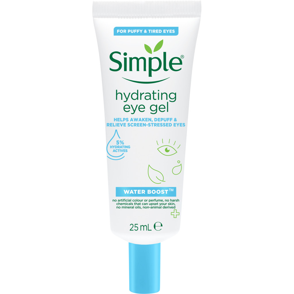 Гель для обличчя Simple Hydrating Eye Gel Water Boost Зволожуючий для області навколо очей 25 мл (8720181047879) Гель для обличчя Simple Hydrating Eye Gel Water Boost Зволожуючий для області навколо очей 25 мл (8720181047879)