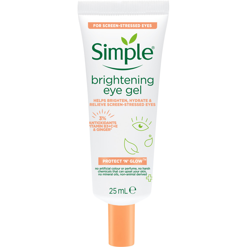 Гель для обличчя Simple Brightening Eye Gel Protect N Glow Освітлюючий для області навколо очей 25 мл (8720181074578) Гель для обличчя Simple Brightening Eye Gel Protect N Glow Освітлюючий для області навколо очей 25 мл (8720181074578)