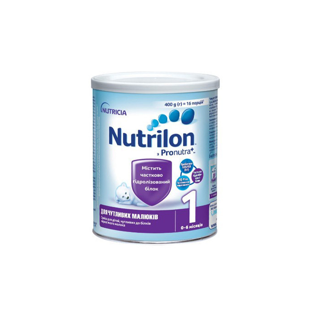 Дитяча суміш Nutrilon 1 Нутрілон для чутливих малюків 400 г (8718117612802) - фото 1