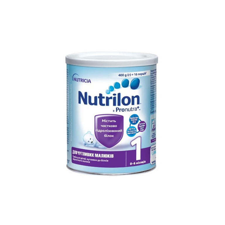 Дитяча суміш Nutrilon 1 Нутрілон для чутливих малюків 400 г (8718117612802) - фото 1