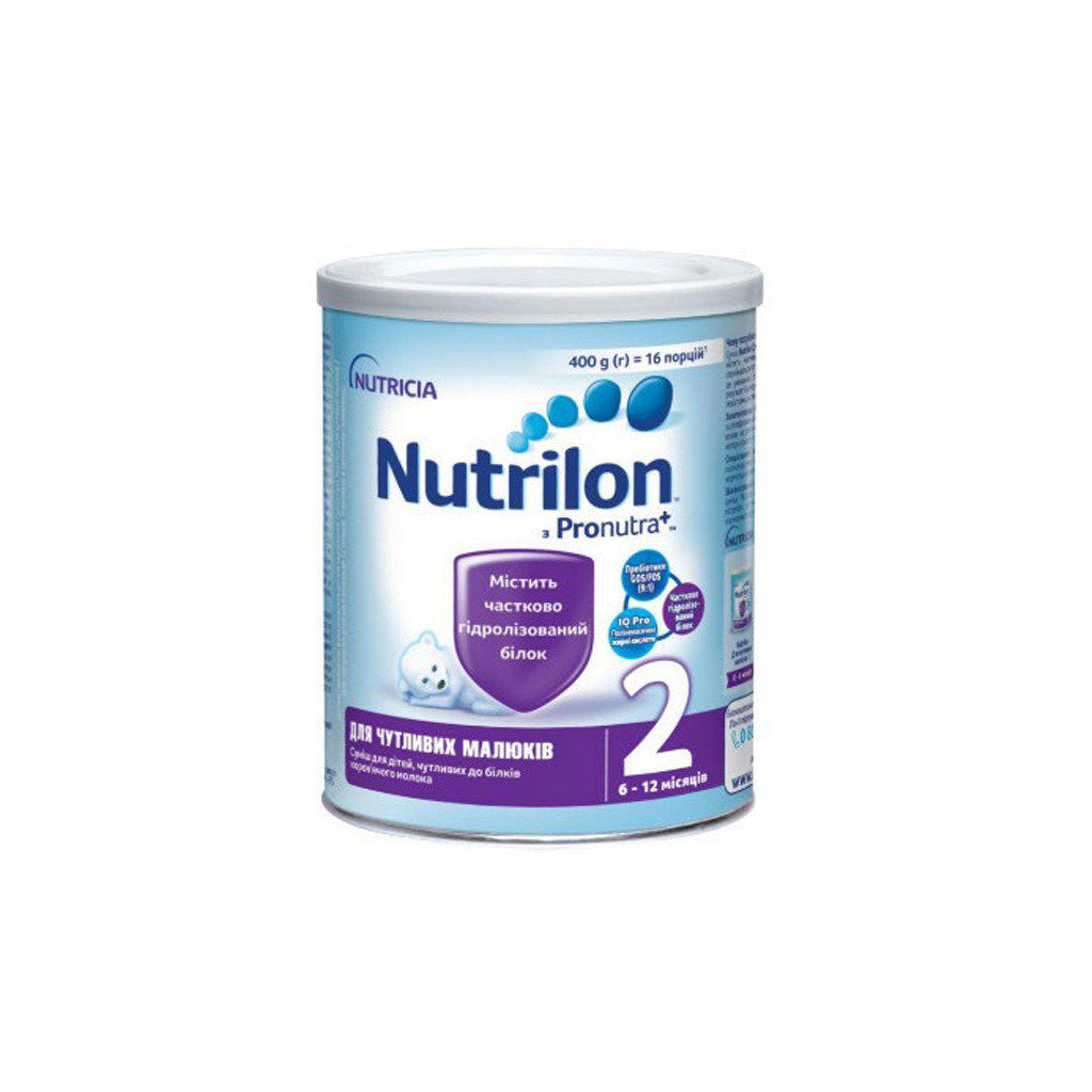Дитяча суміш Nutrilon 2 Нутрілон для чутливих малюків 400 г (8718117612796) - фото 1