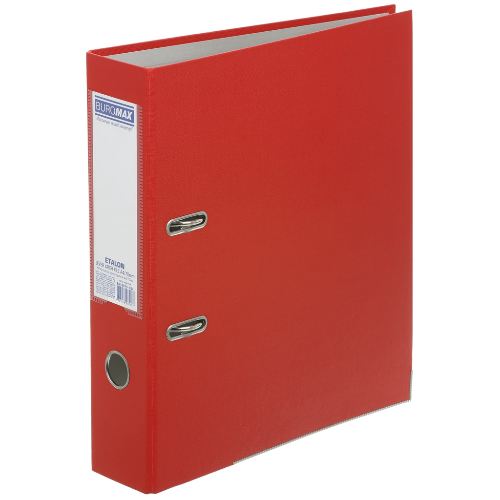 Папка - реєстратор Buromax Etalon A4 75 мм Червона (BM.3015-05c) Папка - реєстратор Buromax Etalon A4 75 мм Червона (BM.3015-05c)