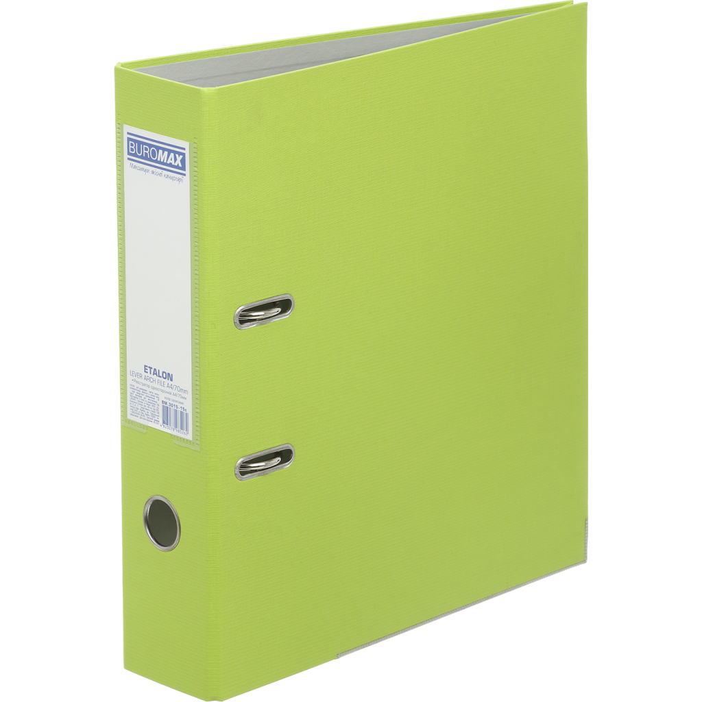 Папка - реєстратор Buromax Etalon A4 75 мм Салатова (BM.3015-15c) - фото 1 Папка - реєстратор Buromax Etalon A4 75 мм Салатова (BM.3015-15c) - фото 1