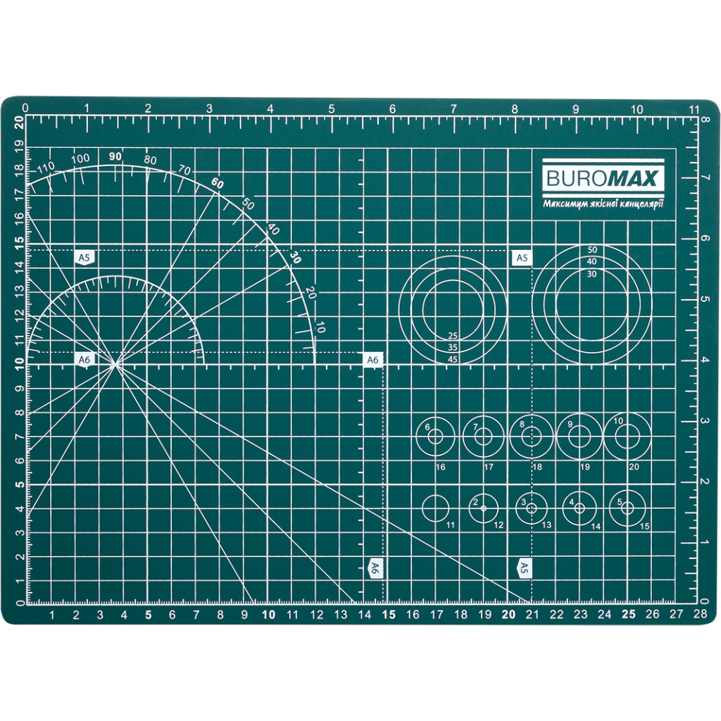 Самовідновлювальний килимок для різання Buromax А4 тришаровий (BM.6504) - фото 1 Самовідновлювальний килимок для різання Buromax А4 тришаровий (BM.6504) - фото 1