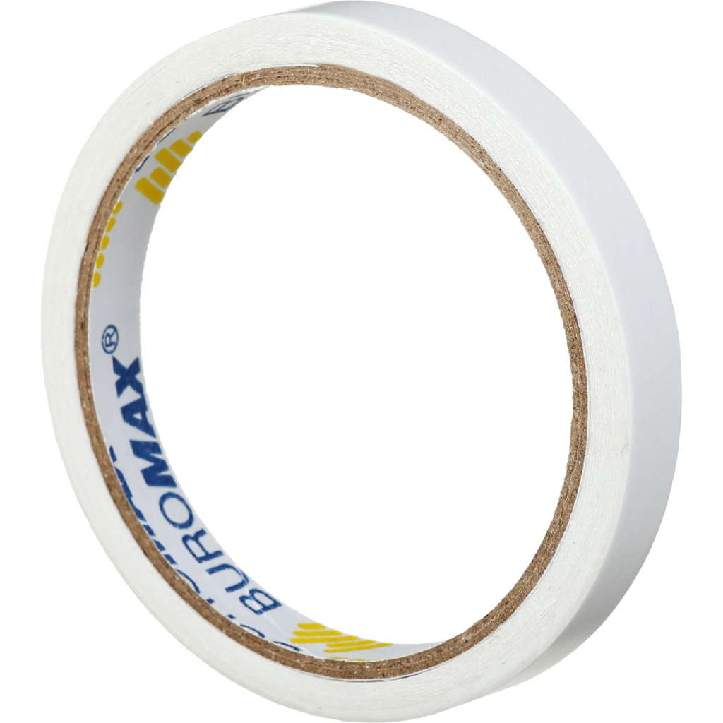 Скотч Buromax двосторонній на тканинній основі 12 мм х 10 м Прозорий (BM.7502) - фото 1