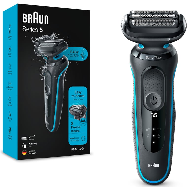 Електробритва Braun Series 5 51-M1000s BLACK / MINT - фото 2