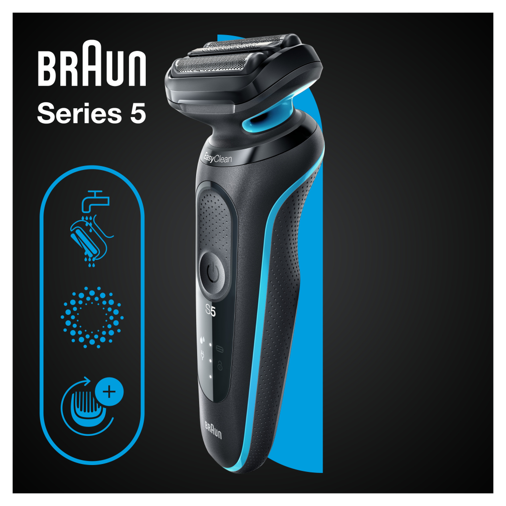 Електробритва Braun Series 5 51-M1000s BLACK / MINT - фото 4 Електробритва Braun Series 5 51-M1000s BLACK / MINT - фото 4