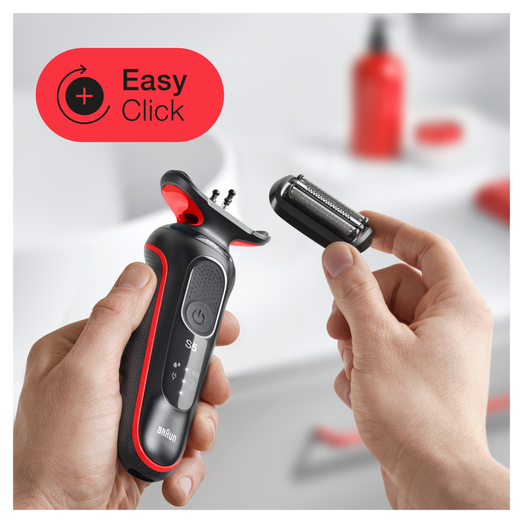 Електробритва Braun Series 5 51-R1000s BLACK / RED - фото 3 Електробритва Braun Series 5 51-R1000s BLACK / RED - фото 3