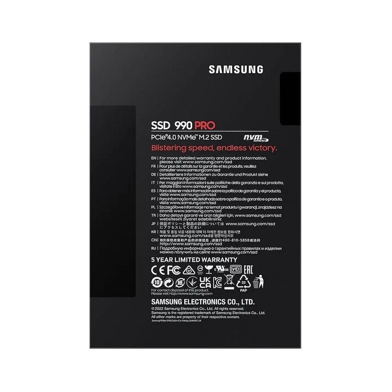 Накопичувач SSD M.2 2280 2TB 990 PRO Samsung (MZ-V9P2T0BW) - фото 6