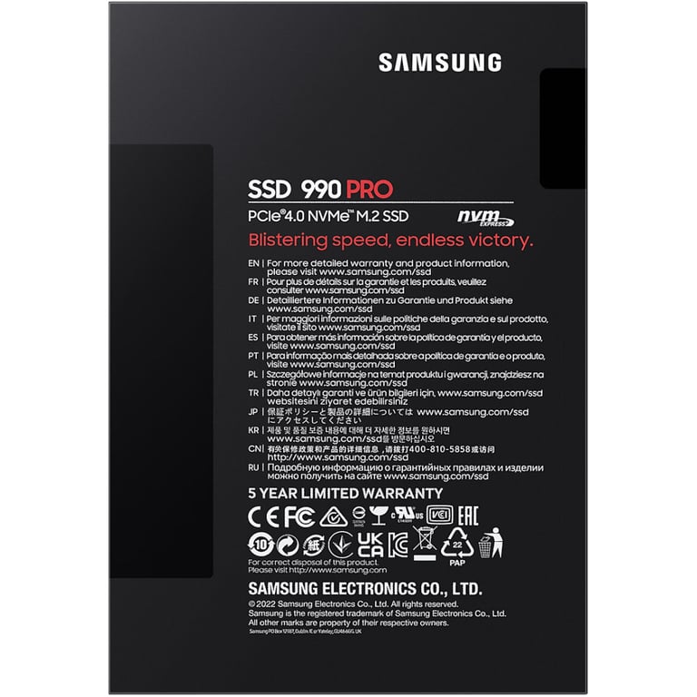 Накопичувач SSD M.2 2280 1TB Samsung (MZ-V9P1T0BW) - фото 5