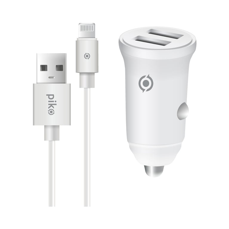 Зарядний пристрій Piko CC-312 (2USB3,1A) + Lightning cable (1283126538810) - фото 1