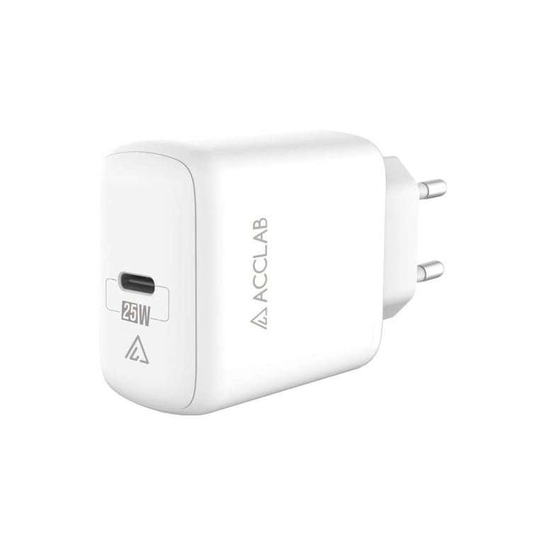 Зарядний пристрій ACCLAB AL-TC125 1хType-C 5В/3A/25W QC/PD3.0 (1283126538841) - фото 1