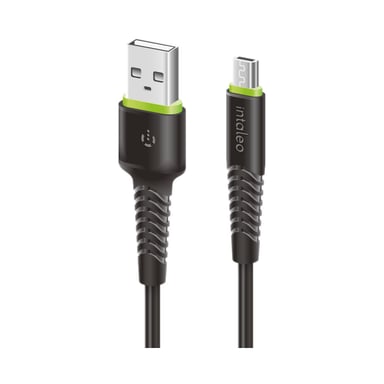 Дата кабель USB 2.0 AM to Micro 5P 2.0m CBFLEXM2 black Intaleo (1283126521430) - фото 1