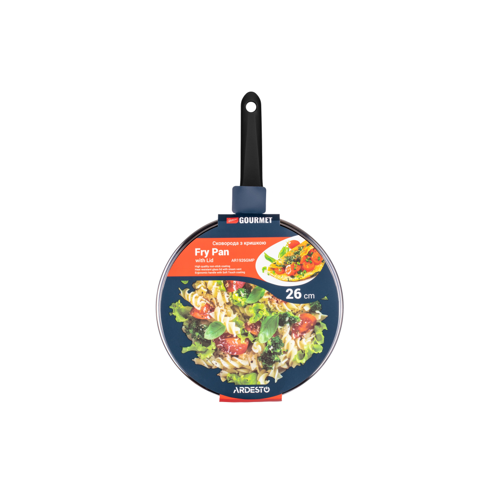 Сковорода Ardesto Gemini Gourmet Aosta з кришкою 26 см (AR1926GMP) - фото 4 Сковорода Ardesto Gemini Gourmet Aosta з кришкою 26 см (AR1926GMP) - фото 4