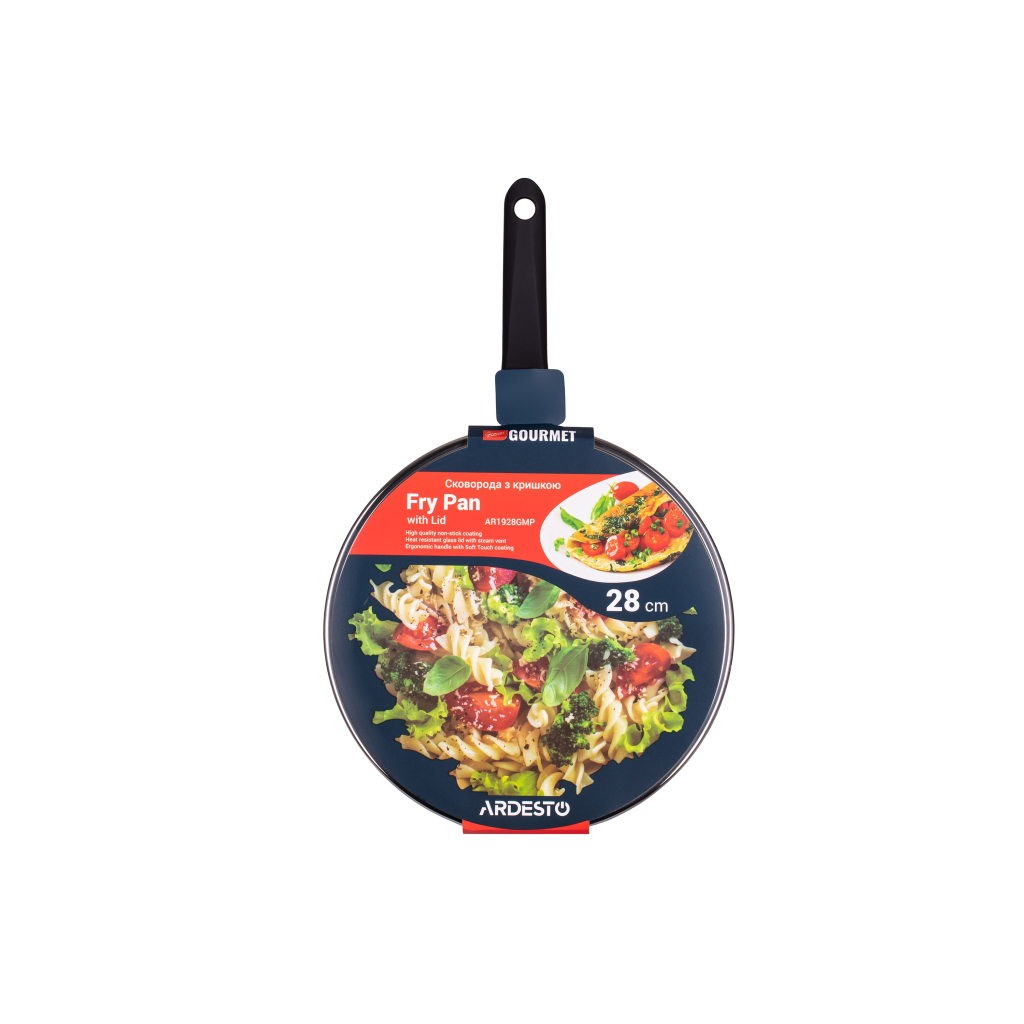 Сковорода Ardesto Gemini Gourmet Aosta з кришкою 28 см (AR1928GMP) - фото 4 Сковорода Ardesto Gemini Gourmet Aosta з кришкою 28 см (AR1928GMP) - фото 4