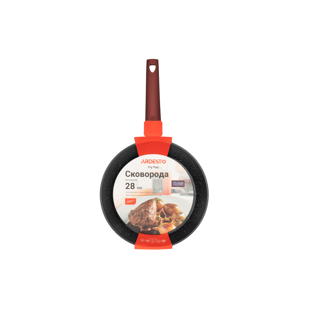 Сковорода Ardesto Gemini Molise 28 см Red (AR1928GRR) - фото 2 Сковорода Ardesto Gemini Molise 28 см Red (AR1928GRR) - фото 2