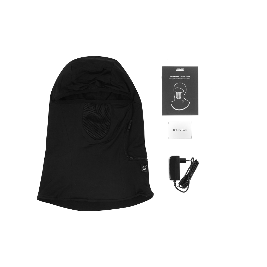 Балаклава з підігрівом 2E Shadow Black M (2E-HBSWM-BK) - фото 2 Балаклава з підігрівом 2E Shadow Black M (2E-HBSWM-BK) - фото 2