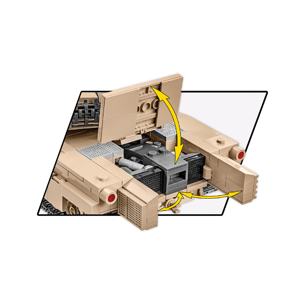 Конструктор Cobi Танк M1A2 Абрамс, 975 деталей (COBI-2622) - фото 7 Конструктор Cobi Танк M1A2 Абрамс, 975 деталей (COBI-2622) - фото 7