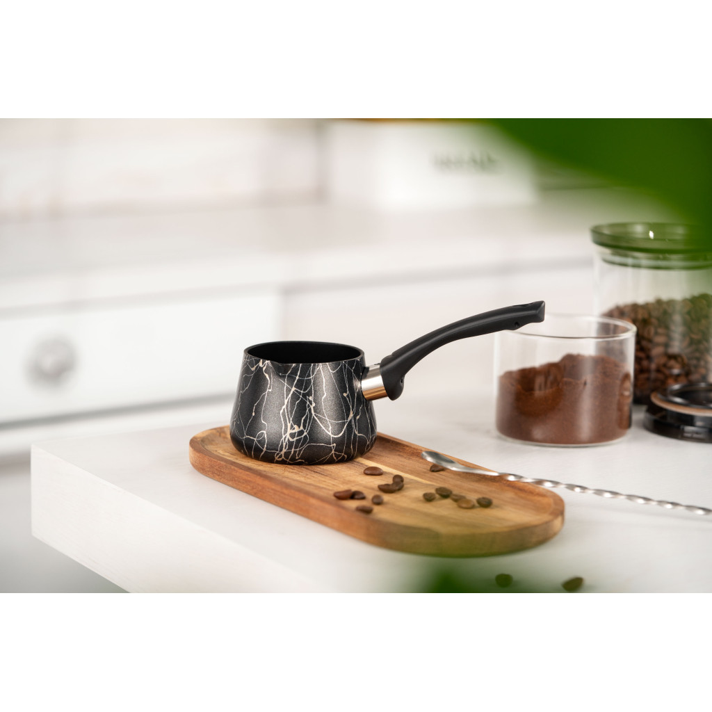 Турка Ardesto BLACK MARS граніт бакелітова ручка 0.25 (AR0825SG) - фото 2 Турка Ardesto BLACK MARS граніт бакелітова ручка 0.25 (AR0825SG) - фото 2