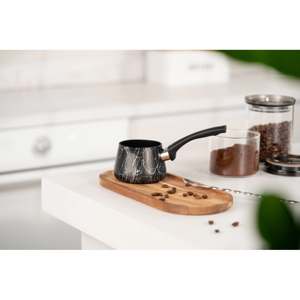 Турка Ardesto BLACK MARS граніт бакелітова ручка 0.25 (AR0825SG) - фото 3 Турка Ardesto BLACK MARS граніт бакелітова ручка 0.25 (AR0825SG) - фото 3