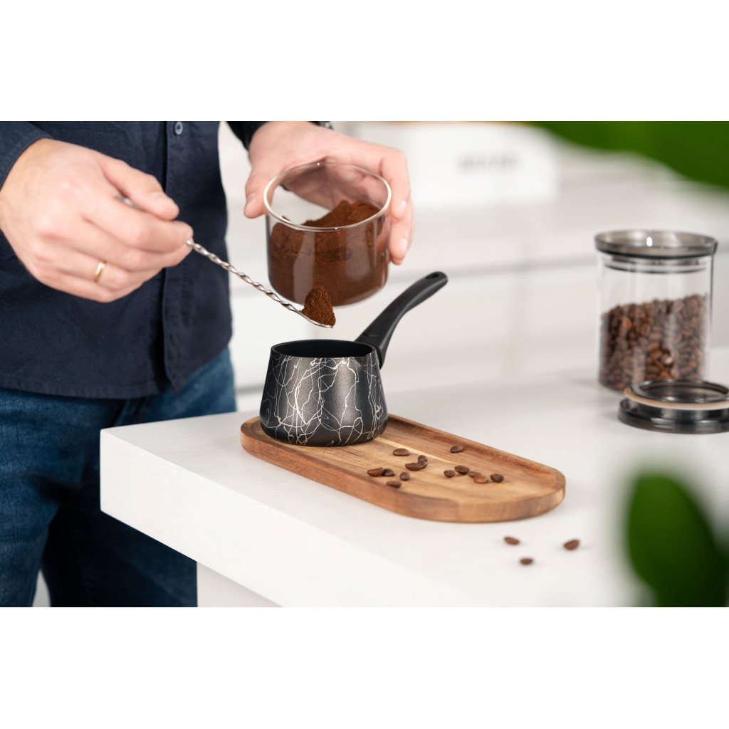 Турка Ardesto BLACK MARS граніт бакелітова ручка 0.25 (AR0825SG) - фото 6 Турка Ardesto BLACK MARS граніт бакелітова ручка 0.25 (AR0825SG) - фото 6