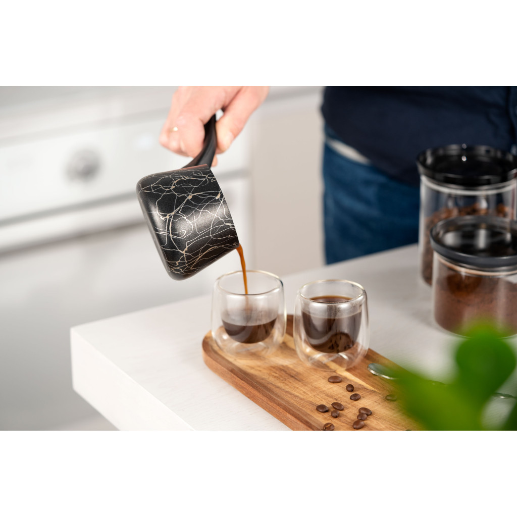 Турка Ardesto BLACK MARS граніт бакелітова ручка 0.25 (AR0825SG) - фото 7 Турка Ardesto BLACK MARS граніт бакелітова ручка 0.25 (AR0825SG) - фото 7