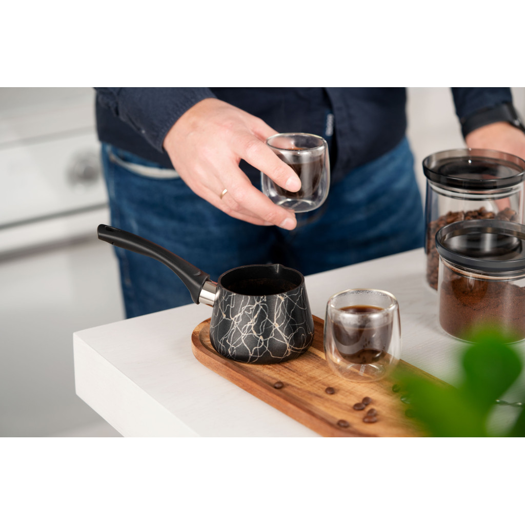 Турка Ardesto BLACK MARS граніт бакелітова ручка 0.25 (AR0825SG) - фото 8 Турка Ardesto BLACK MARS граніт бакелітова ручка 0.25 (AR0825SG) - фото 8