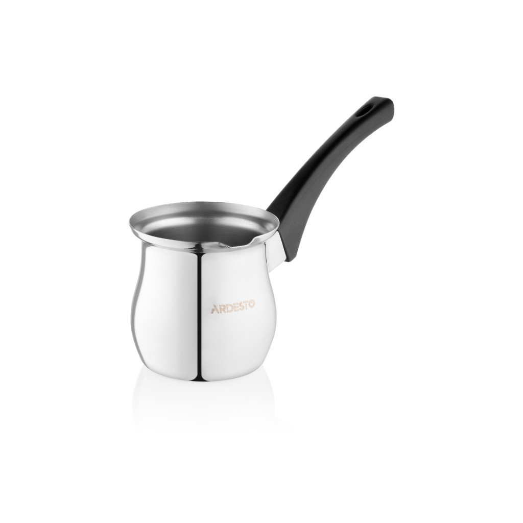 Турка Ardesto BLACK MARS нержавіюча сталь бакелітова ручка 0,35 л (AR0835SB) Турка Ardesto BLACK MARS нержавіюча сталь бакелітова ручка 0,35 л (AR0835SB)