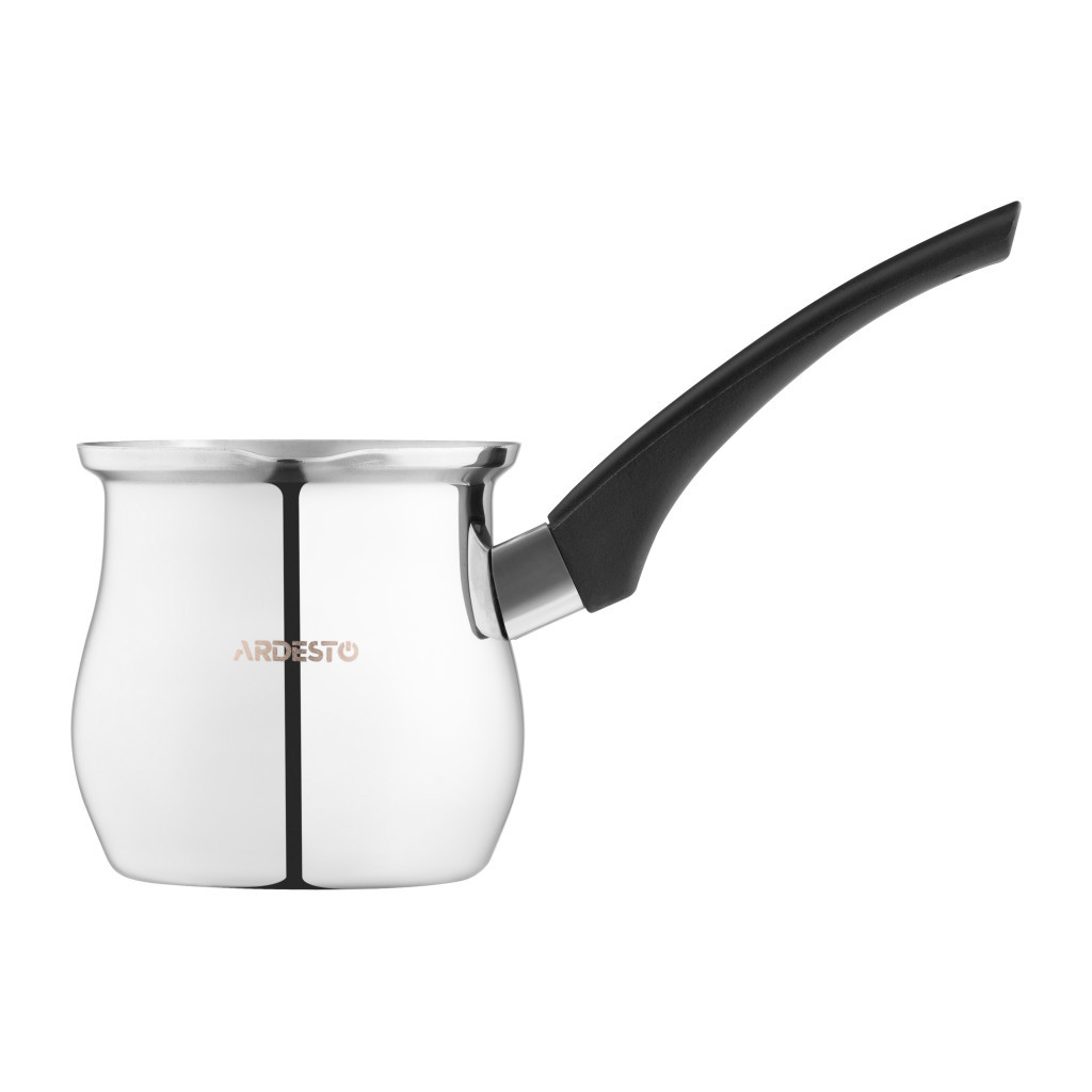 Турка Ardesto BLACK MARS нержавіюча сталь бакелітова ручка 0,64 л (AR0864SB) - фото 3 Турка Ardesto BLACK MARS нержавіюча сталь бакелітова ручка 0,64 л (AR0864SB) - фото 3