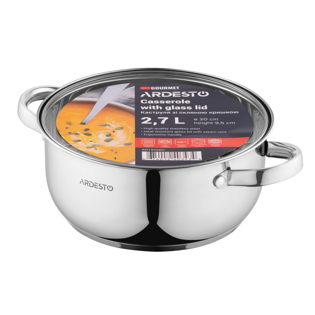 Каструля Ardesto Gemini Gourmet 2.6 л (AR1926BC) - фото 4 Каструля Ardesto Gemini Gourmet 2.6 л (AR1926BC) - фото 4