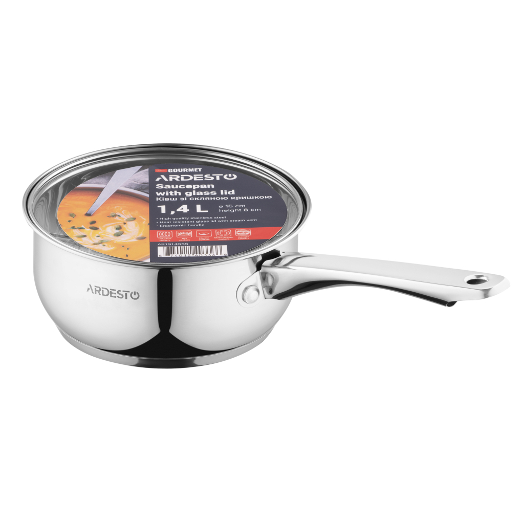 Ківш Ardesto Gemini Gourmet 1.4 л (AR1914GSS) - фото 4 Ківш Ardesto Gemini Gourmet 1.4 л (AR1914GSS) - фото 4