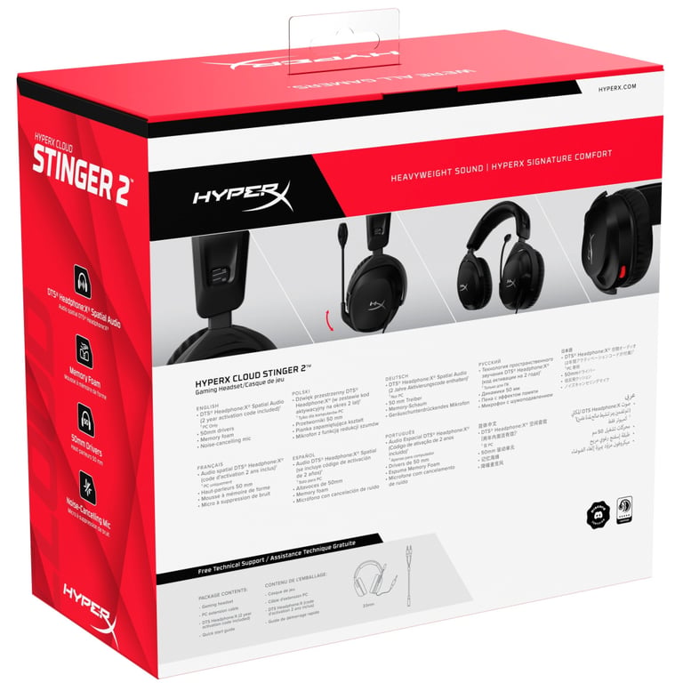 Навушники HyperX Cloud Stinger 2 Wired Black (519T1AA) - фото 9