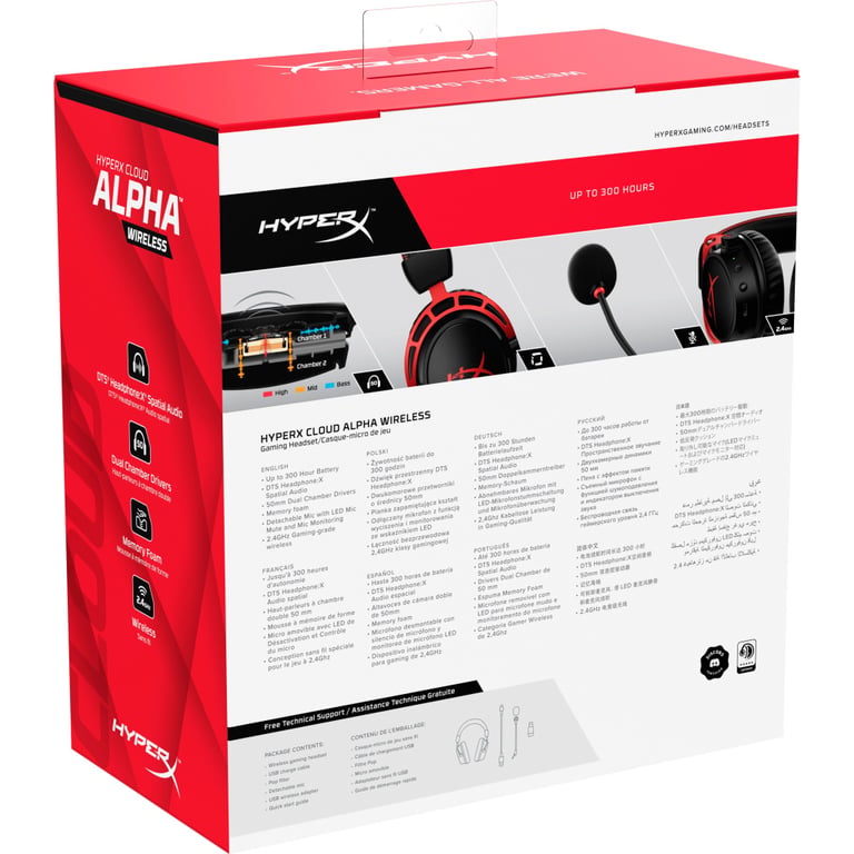 Навушники HyperX Cloud Alpha Wireless Black (4P5D4AA) - фото 8