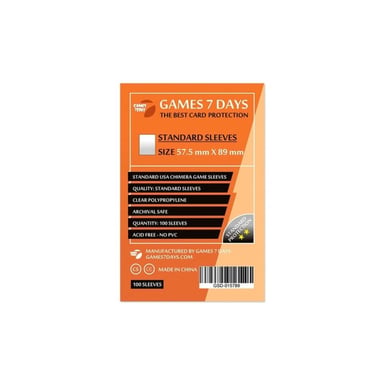 Протектор для карт Games 7 Days 57,5 х 89 мм, Standard USA Chimera, 100 шт (STANDART) (GSD-015789) - фото 1