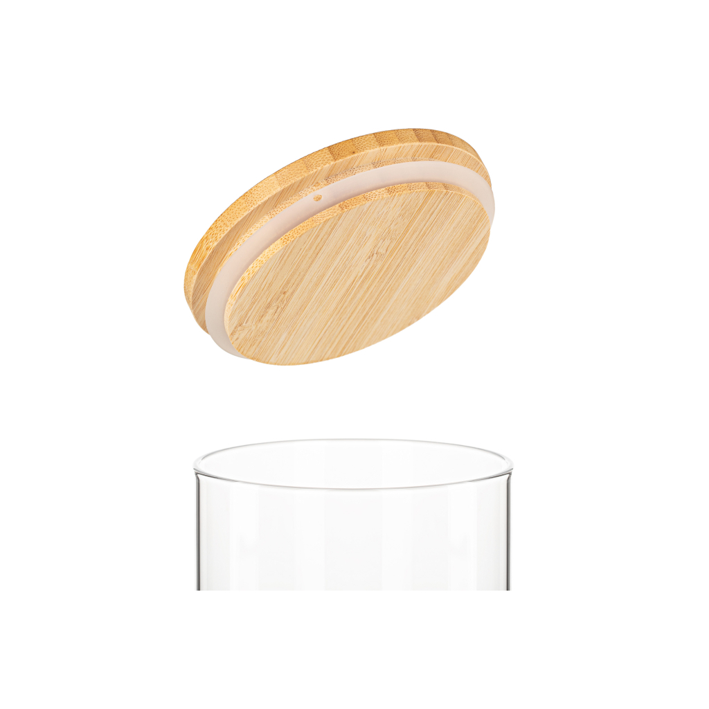 Ємність для сипучих продуктів Ardesto Fresh скло, бамбук 540 мл (AR1354BLR) - фото 5 Ємність для сипучих продуктів Ardesto Fresh скло, бамбук 540 мл (AR1354BLR) - фото 5