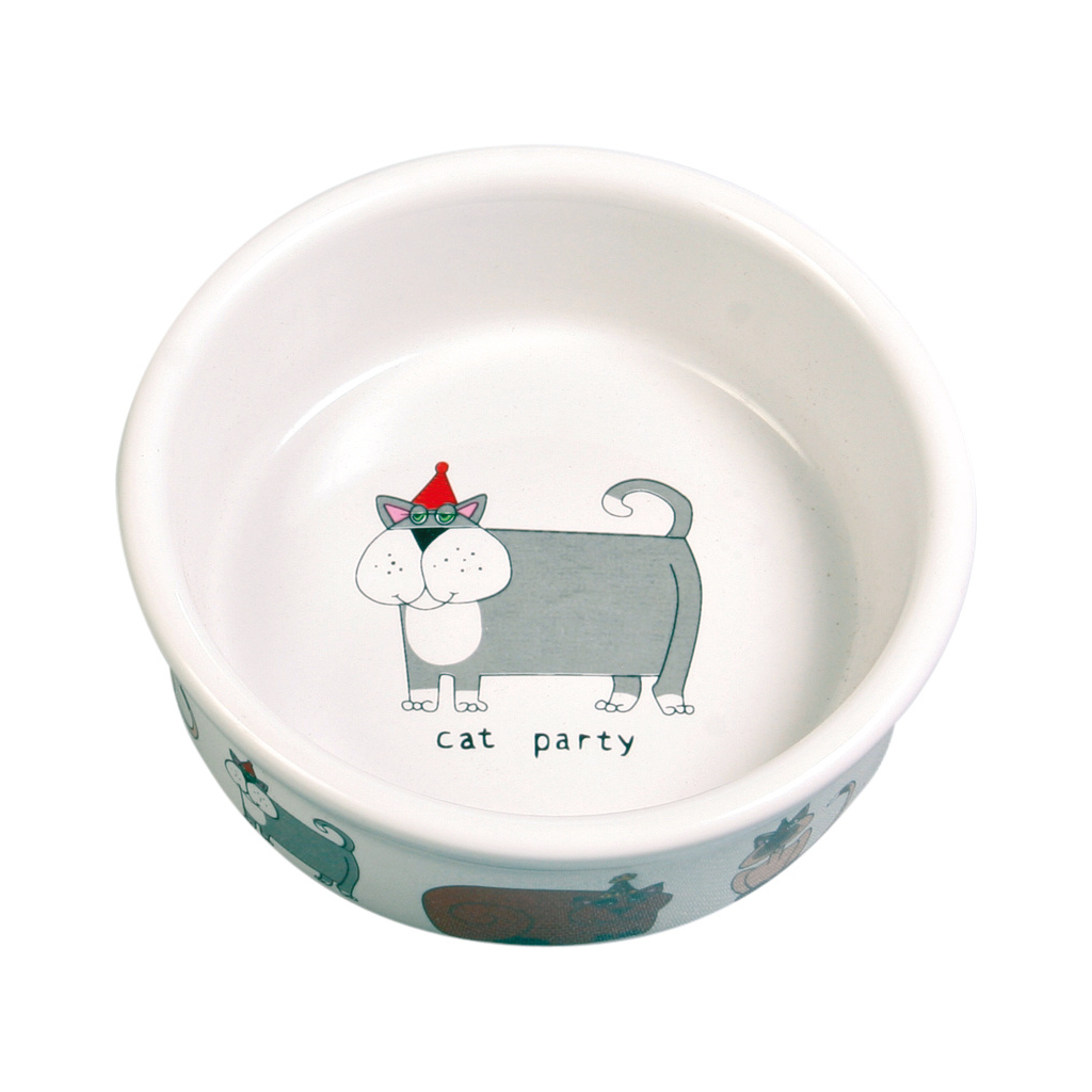 Посуд для котів Trixie Миска керамічна 200 мл/12 см (в асортименті) (4011905400815) - фото 1