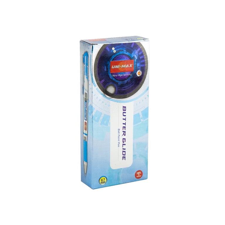 Ручка кулькова Unimax Butterglide, синя (UX-122-02) - фото 3