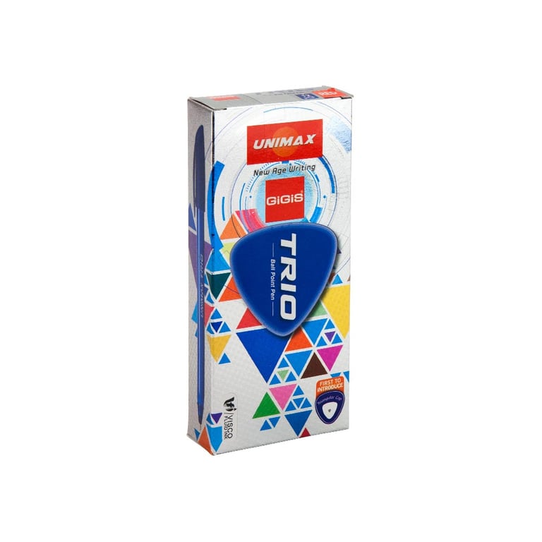 Ручка кулькова Unimax Trio, червона (UX-104-06) - фото 3