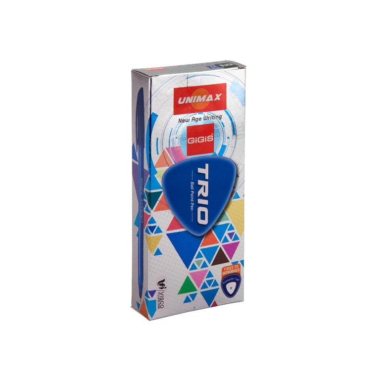 Ручка кулькова Unimax Trio, чорна (UX-104-01) - фото 3