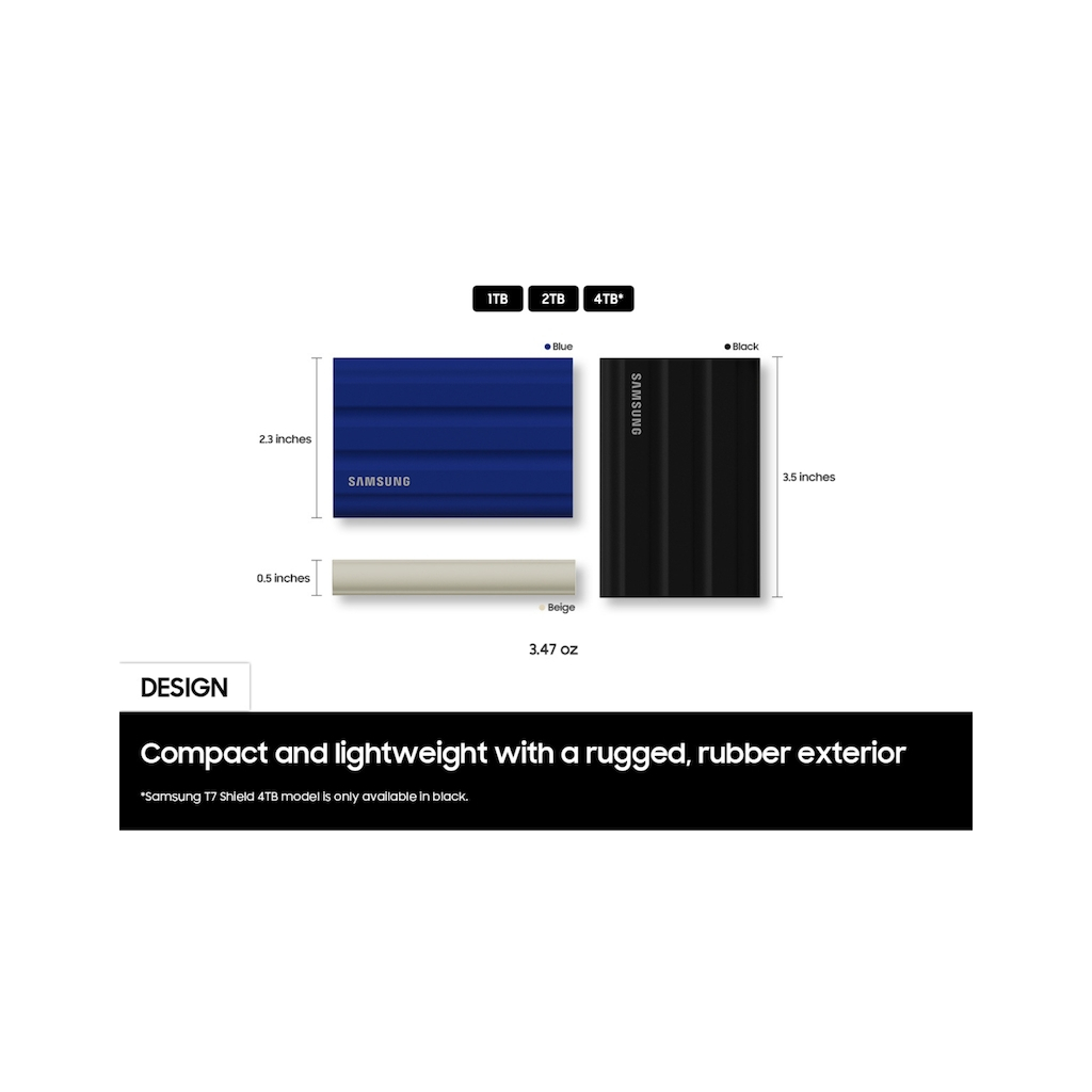 Накопичувач SSD USB 3.2 2TB T7 Shield Samsung (MU-PE2T0R/WW) - фото 3 Накопичувач SSD USB 3.2 2TB T7 Shield Samsung (MU-PE2T0R/WW) - фото 3