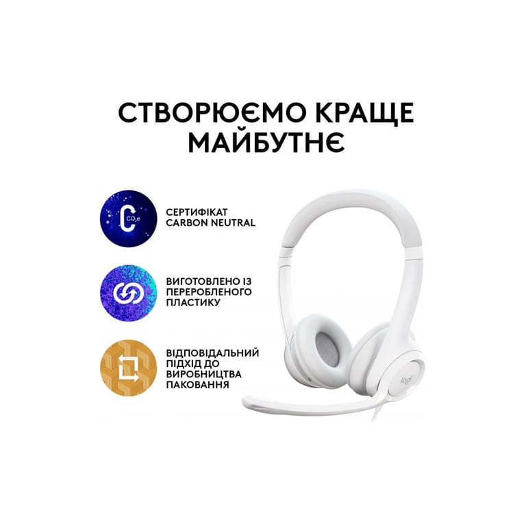 Навушники Logitech H390 USB White (981-001286) - фото 9