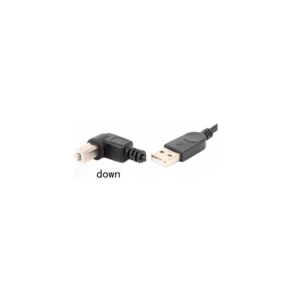 Кабель для принтера USB 2.0 AM/BM 1.0m 90 down Value (S0670) - фото 1