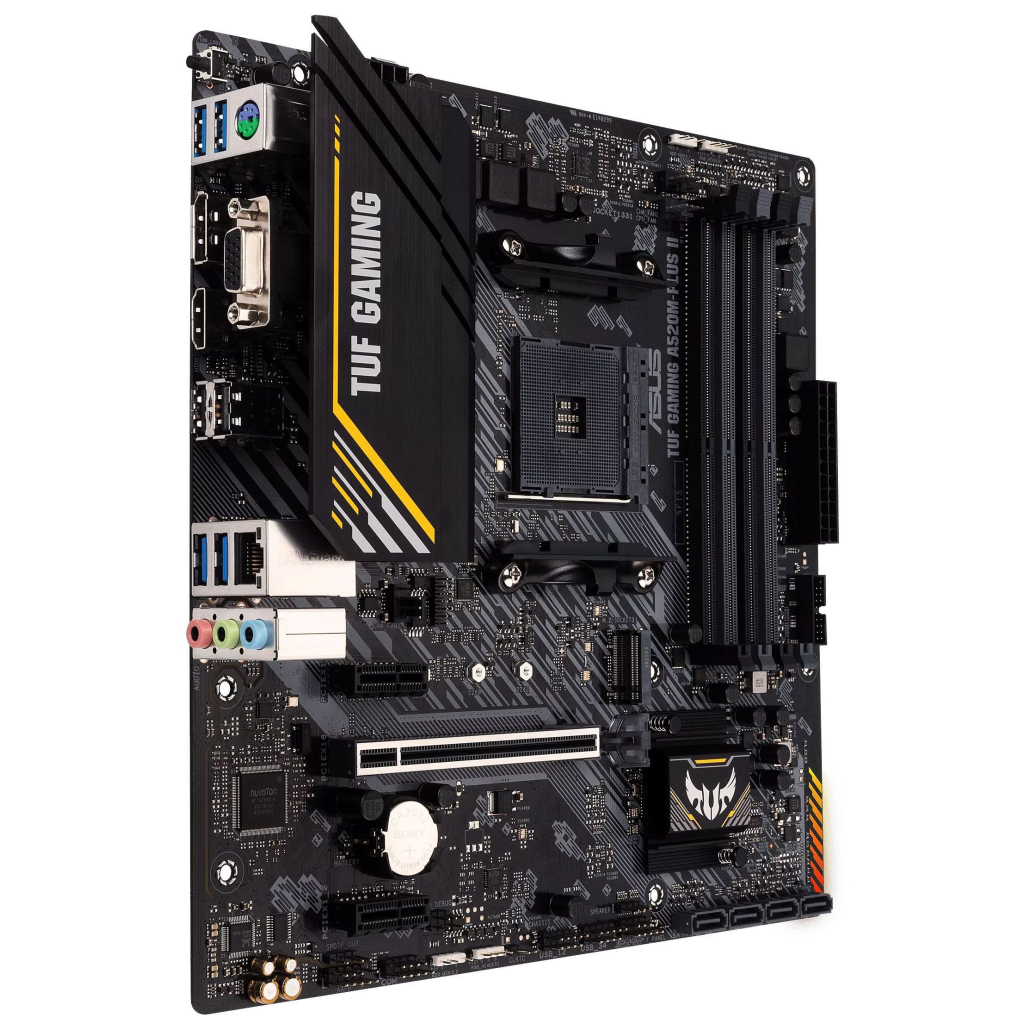 Материнська плата ASUS TUF GAMING A520M-PLUS II - фото 2 Материнська плата ASUS TUF GAMING A520M-PLUS II - фото 2