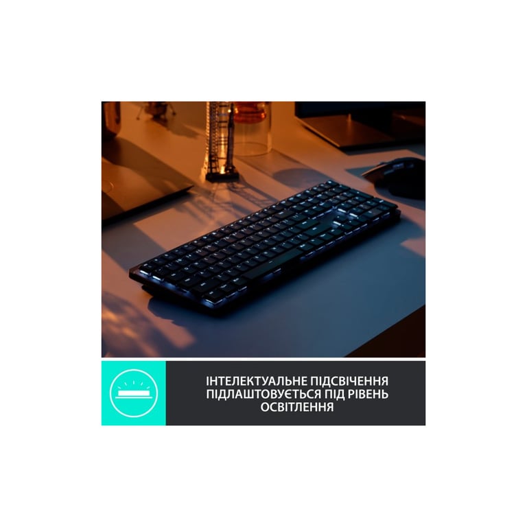 Клавіатура Logitech MX Mechanical Wireless Illuminated Performance UA Graphite (920-010759) - фото 4